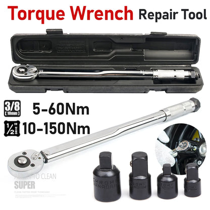 adjustable Torque ratchet with adapters