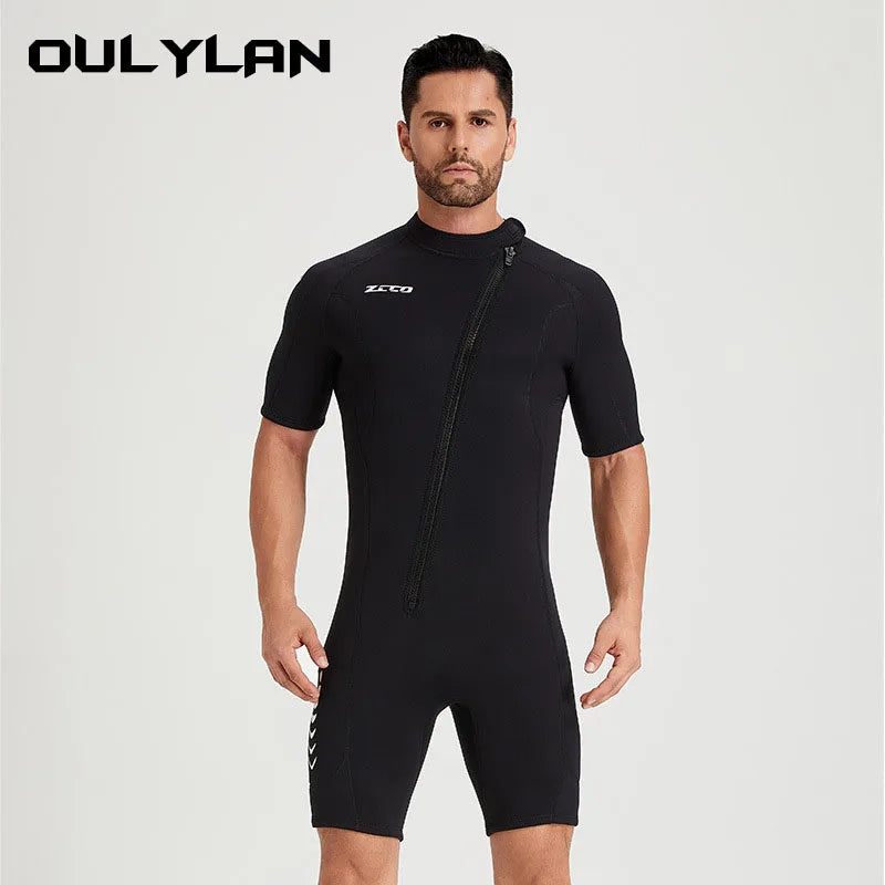 Oulylan 3MM Neoprene Wetsuit Short Sleeve