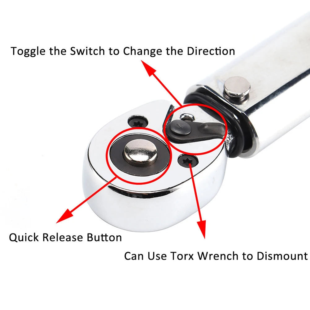 adjustable Torque ratchet with adapters