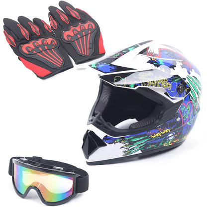 Riding Helmet +Goggle+Glove