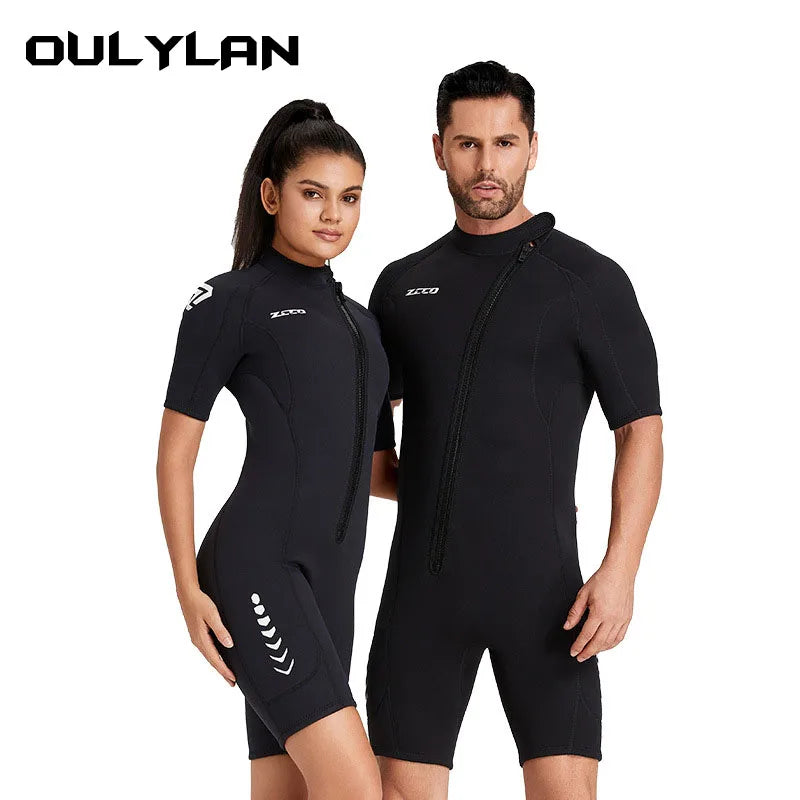 Oulylan 3MM Neoprene Wetsuit Short Sleeve